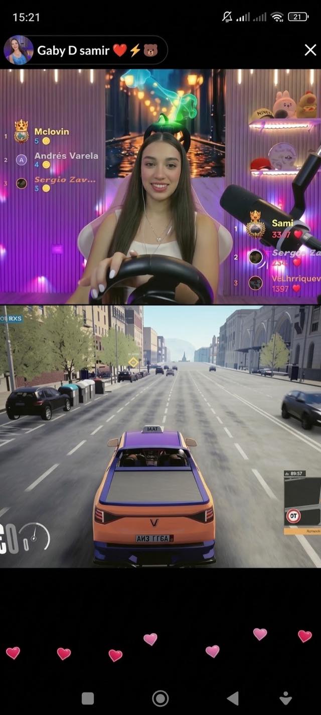Creadora CYGNUZ de gaming en LIVE
